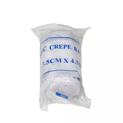 Professional 80% Cotton 20% Spandex Elastic Crepe Bandage With Blue Line