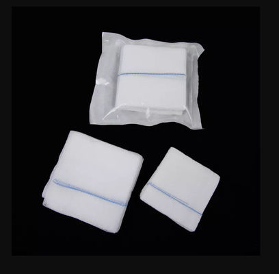 100% Cotton Raw Material Woven Gauze Pad Swabs Sterilized