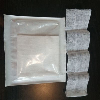 100% Cotton 8/12/16 Ply White Medical Gauze Swab for Professional Use