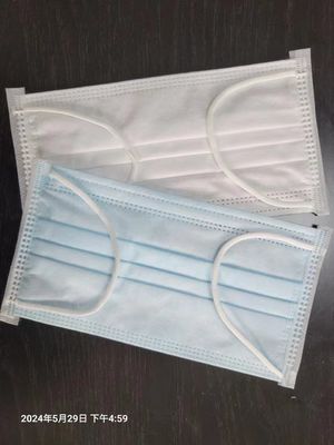 Blue White 3 Ply Adult >95% Filtered Disposable Surgical Mask With Available Samples