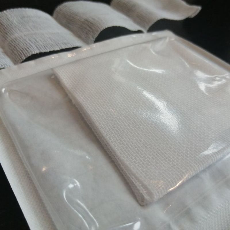 100% Cotton 8/12/16 Ply White Medical Gauze Swab for Professional Use