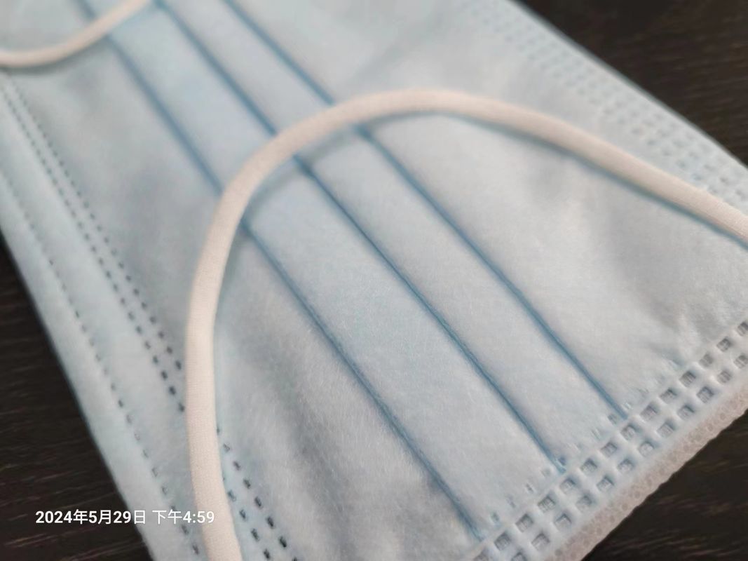 Blue White 3 Ply Adult >95% Filtered Disposable Surgical Mask With Available Samples